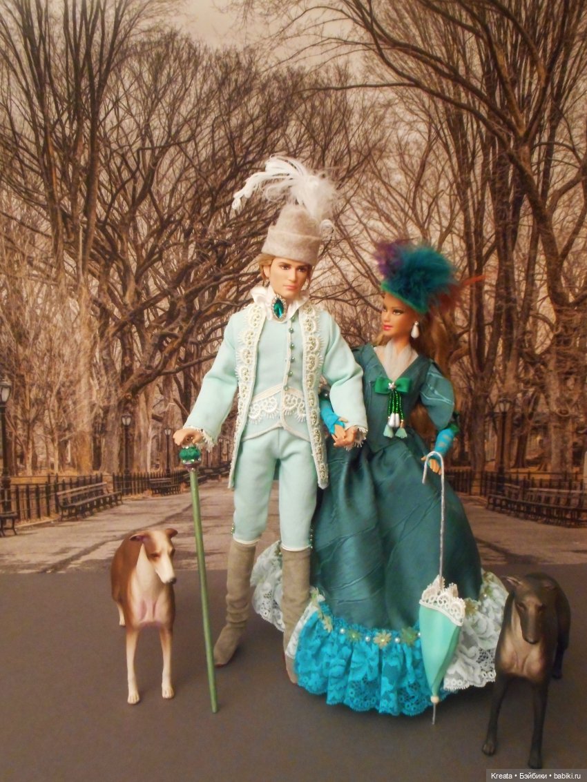 Придворные костюмы. Цветная серия. Зеленый (фото 9)