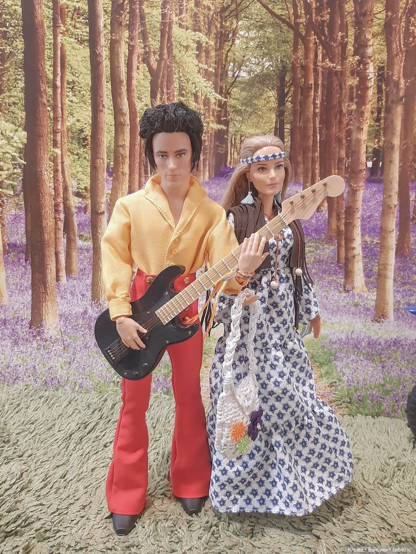 Костюмы ХХ века. 70-е | Бэйбики Костюмы ХХ века. 70-е — Одежда и обувь для кукол своими руками: фото (фото 9)