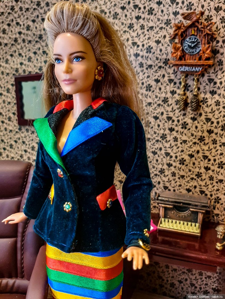 Костюмы ХХ века. 80-е — Одежда и обувь для кукол своими руками: фото (фото 7)