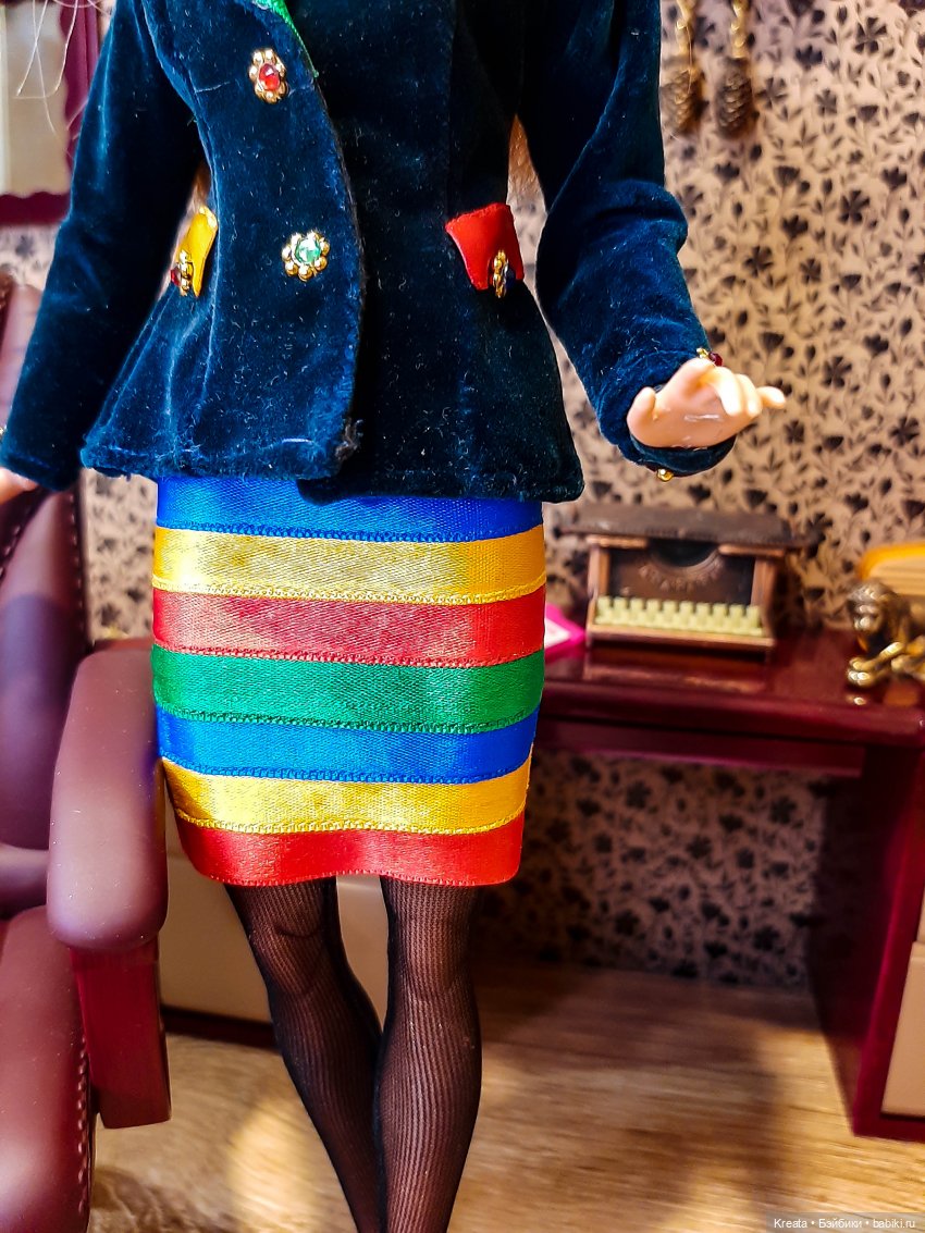 Костюмы ХХ века. 80-е — Одежда и обувь для кукол своими руками: фото (фото 8)