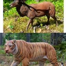 Тигр и Олень JXK 1/6.