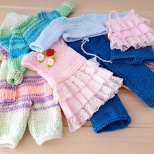 Вязаный гардеробчик для Рубиночек