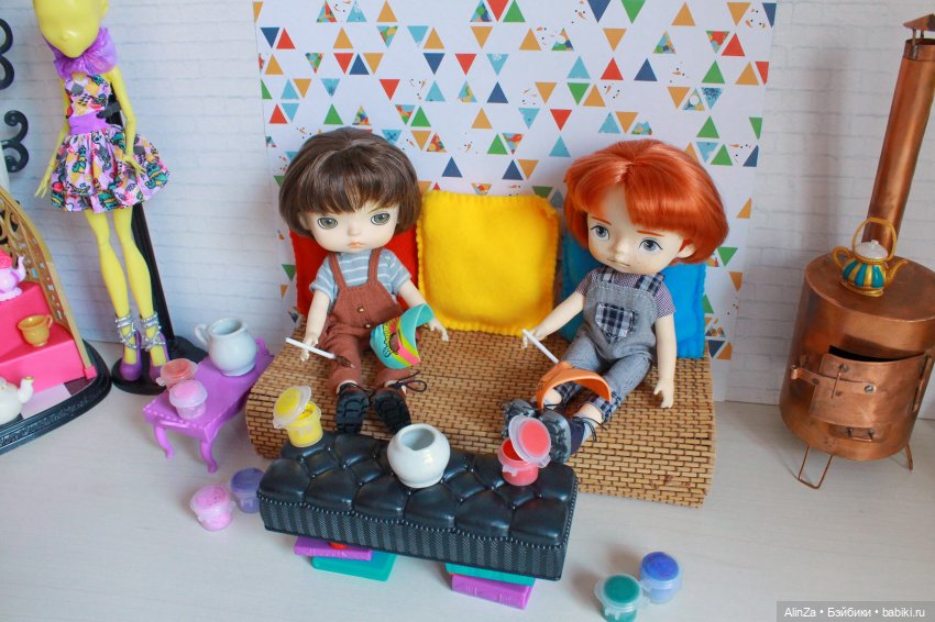 Закулисье Шона и Оливера — Куклы Xiaomi Monst (Сяоми) и Pipitom: шарнирные (фото 5)