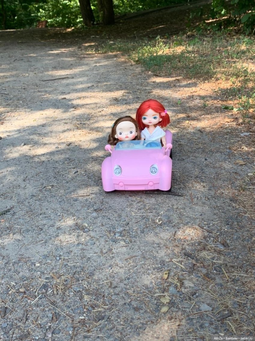 Леди и автомобиль. Летний пикник (фото 2)