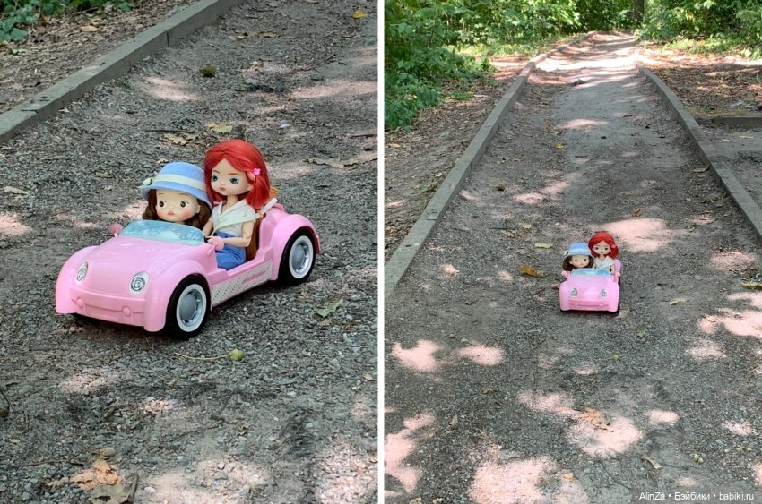 Леди и автомобиль. Летний пикник