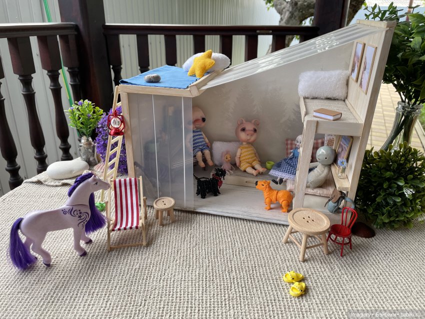 Домик на песчаной косе — Домашние фото авторских игрушек: Тедди