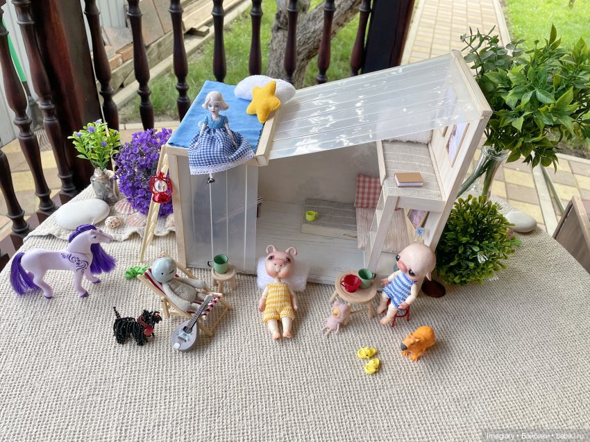 Домик на песчаной косе — Домашние фото авторских игрушек: Тедди