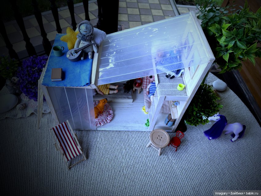 Домик на песчаной косе — Домашние фото авторских игрушек: Тедди