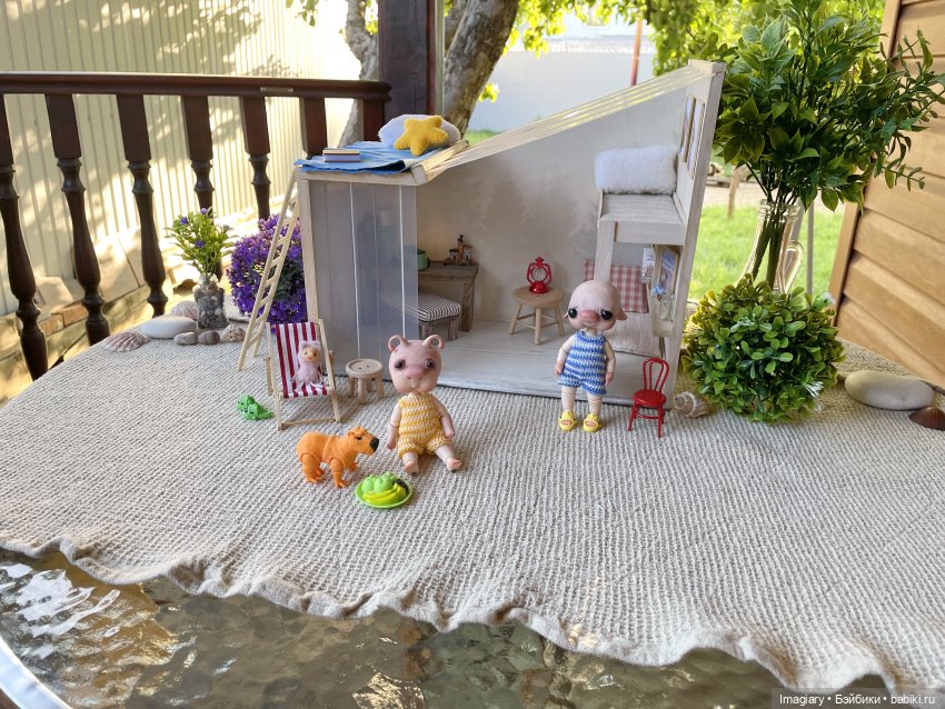 Домик на песчаной косе — Домашние фото авторских игрушек: Тедди (фото 3)
