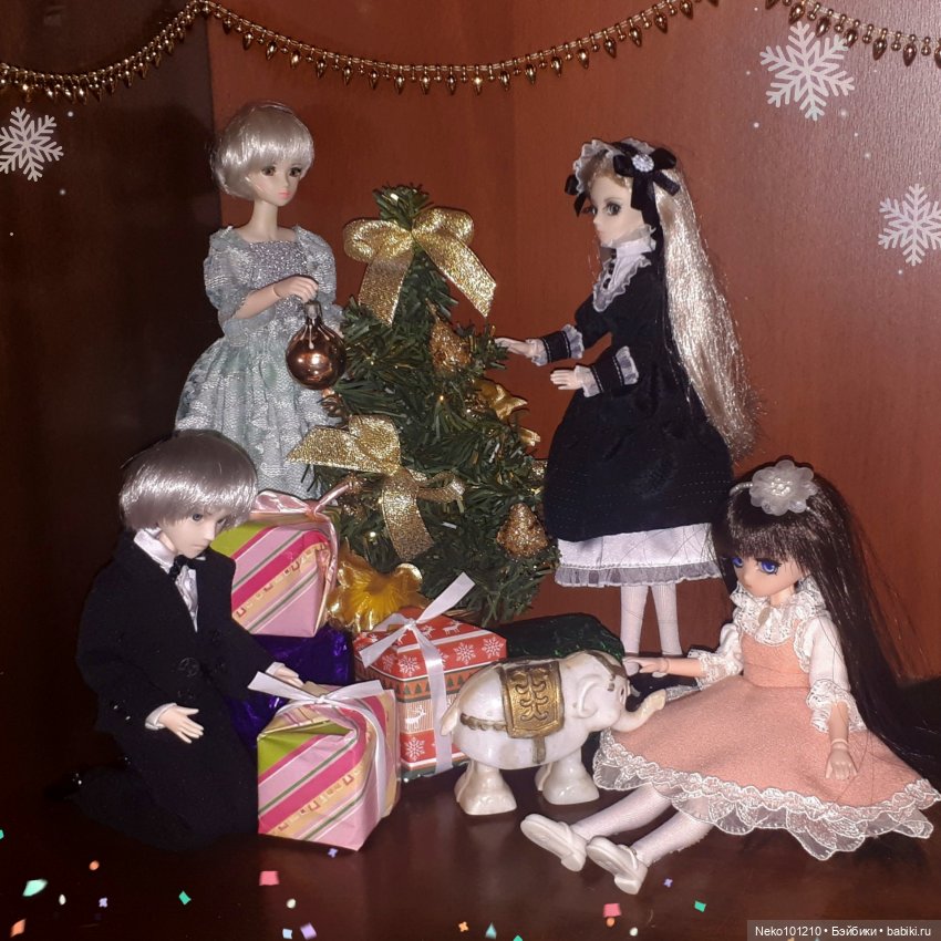 С Новым годом — Домашние фото авторских кукол: личные коллекции