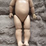 Антикварное французское тело тодлер