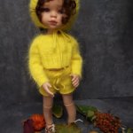 Комплект "Цыпленок" 9 (шапочка, кофточка, шортики)