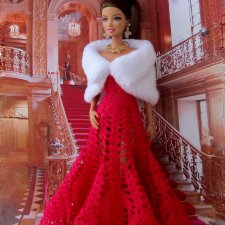 Вечерний наряд для Барби