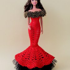 Вчернее платье для Барби