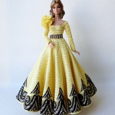 Бальные вязаные платья