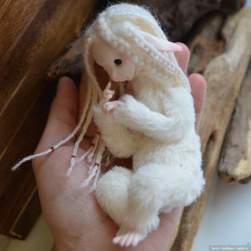 Туманница | Бэйбики Туманница — Игрушки в смешанной технике (мех и глина): Арт (фото 3)