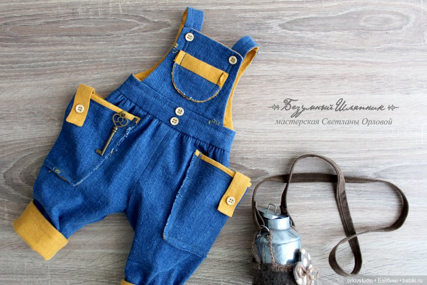 Комбинезон для Готц из синей джинсы (фото 10)