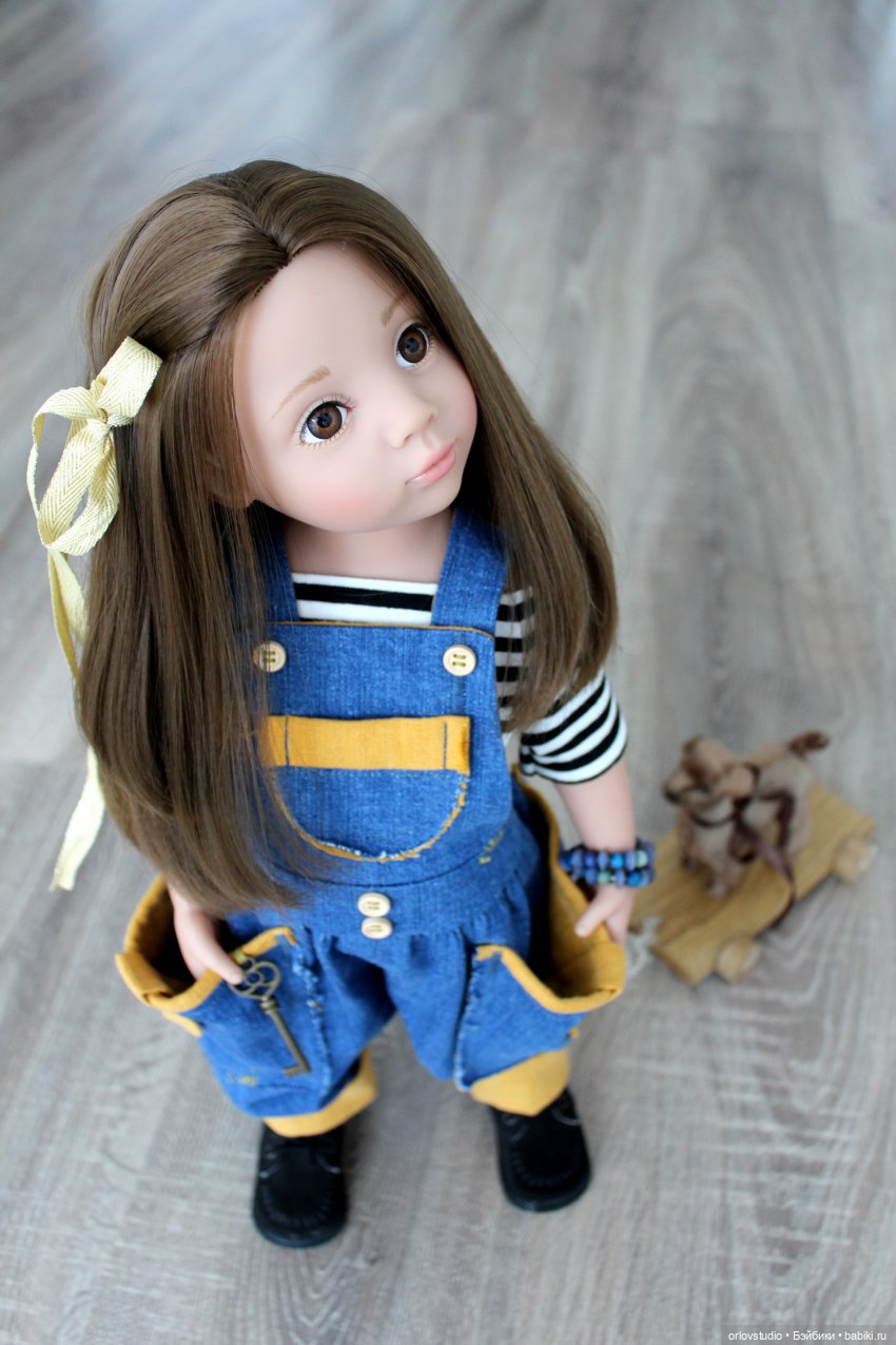 Комбинезон для Готц из синей джинсы (фото 8)