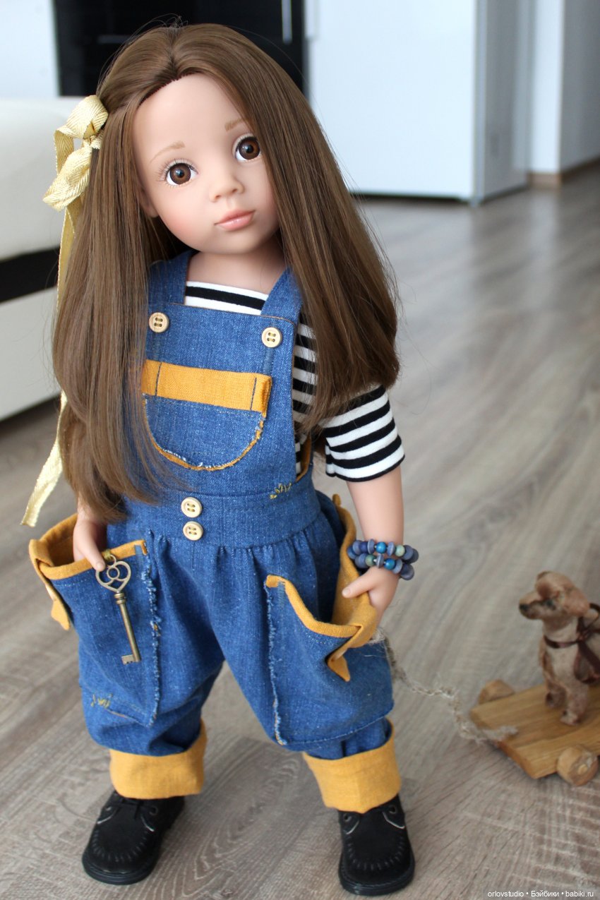 Комбинезон для Готц из синей джинсы (фото 6)