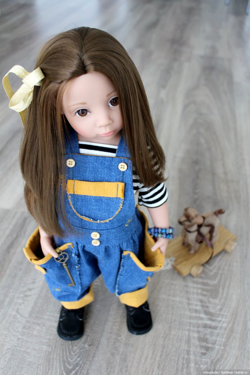 Комбинезон для Готц из синей джинсы (фото 3)