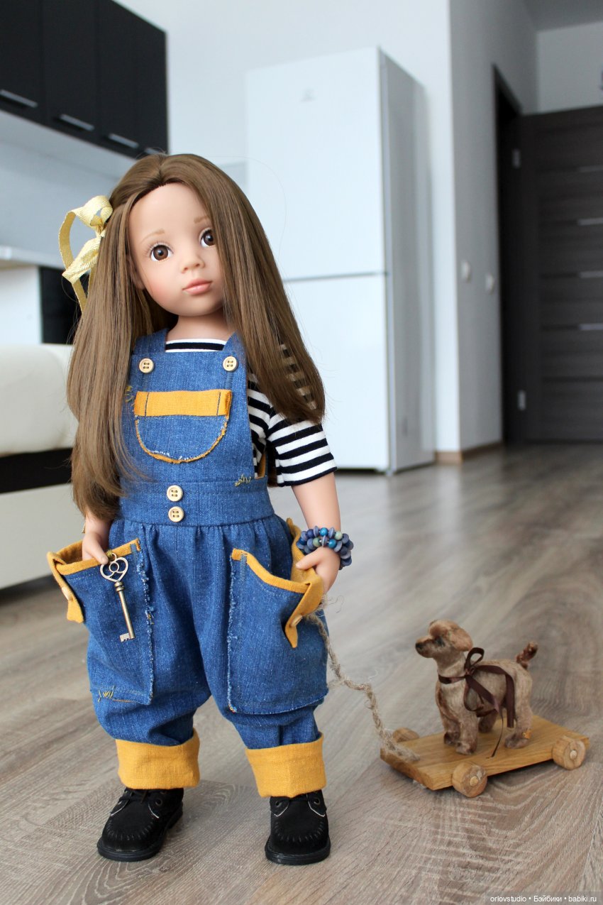 Комбинезон для Готц из синей джинсы (фото 9)