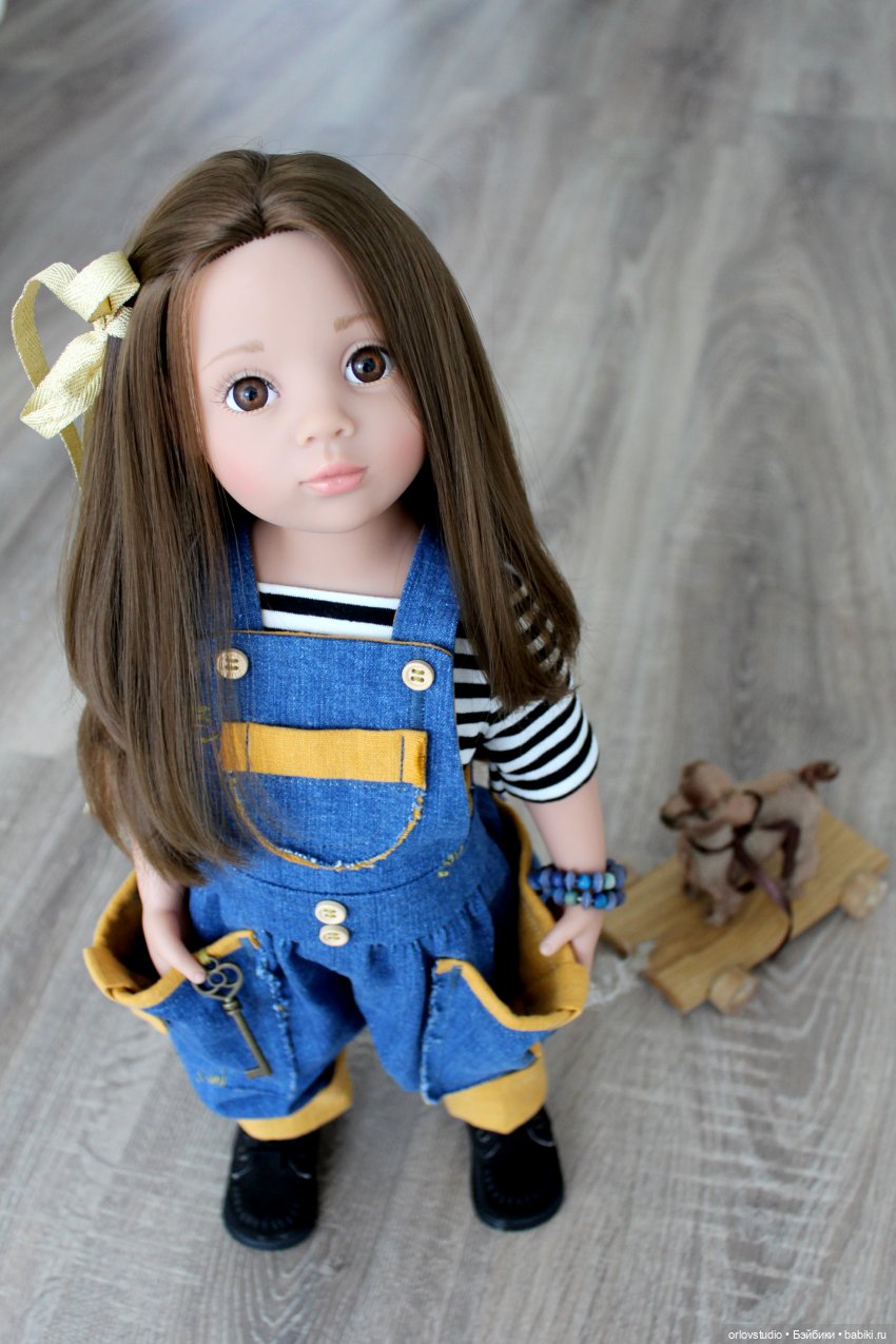 Комбинезон для Готц из синей джинсы (фото 2)