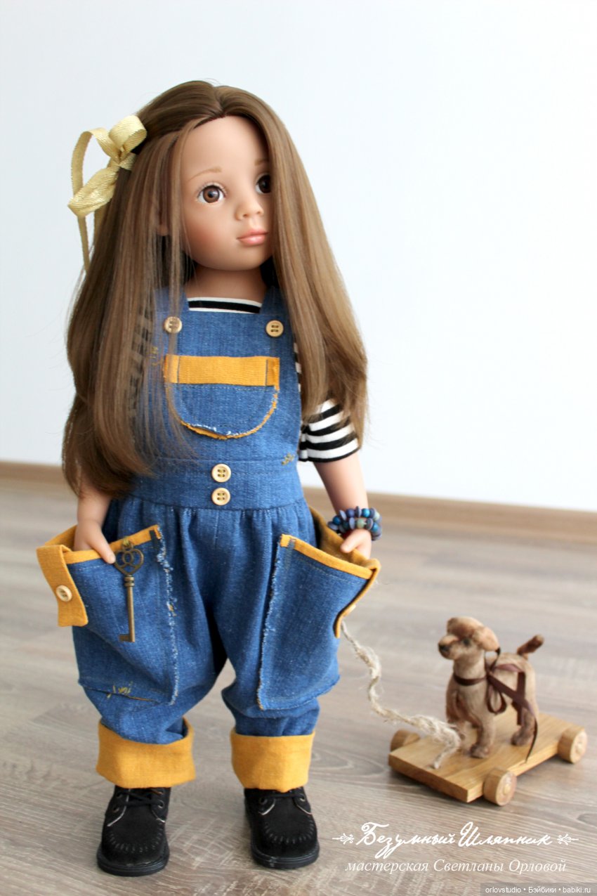 Комбинезон для Готц из синей джинсы (фото 5)