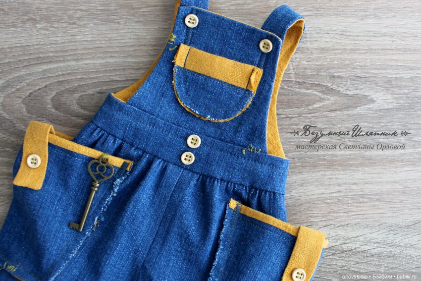 Комбинезон для Готц из синей джинсы (фото 7)