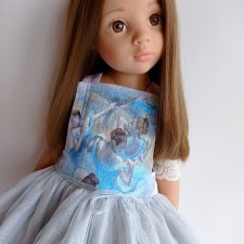 Голубые танцовщицы Дега на сарафане