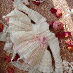 Платье 🍭🍥 "Облачный зефир" для Готц/Zwergnase