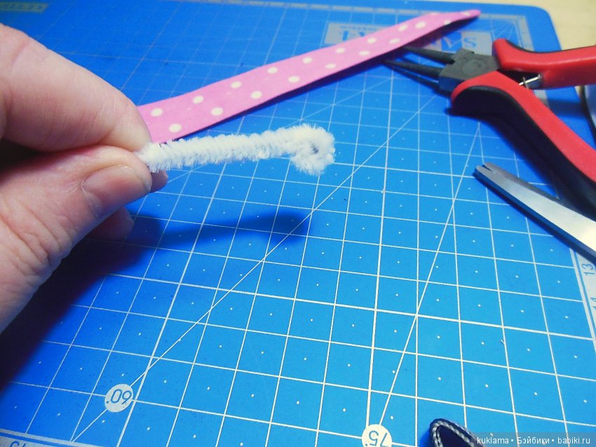 Платье ВАЛЕНТИНКА и МК "Повязка для волос в стиле 50-х" для кукол Paola Reina 32 - 34 см