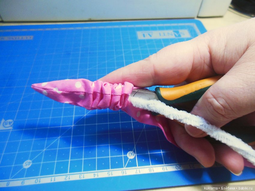 Платье ВАЛЕНТИНКА и МК "Повязка для волос в стиле 50-х" для кукол Paola Reina 32 - 34 см