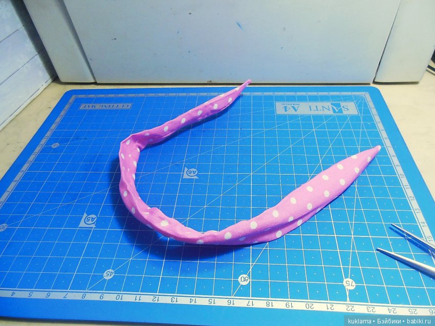 Платье ВАЛЕНТИНКА и МК "Повязка для волос в стиле 50-х" для кукол Paola Reina 32 - 34 см