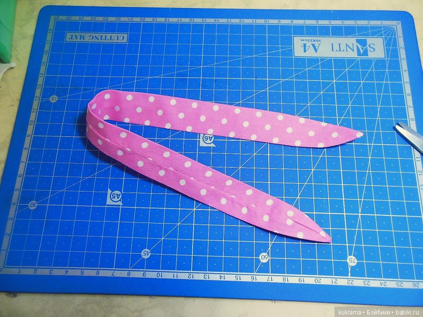 Платье ВАЛЕНТИНКА и МК "Повязка для волос в стиле 50-х" для кукол Paola Reina 32 - 34 см