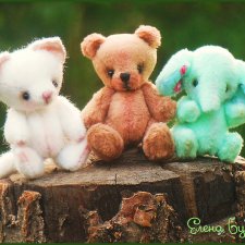 Зверушки теддики - игрушки для кукол