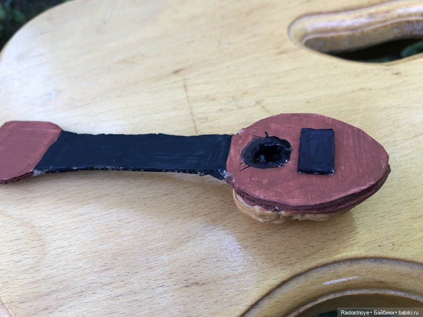 Как сделать мандолину из скорлупы грецкого ореха.МК Миссис Бэйбики