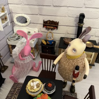 Мирон и Клава - кухарят 🐇🦙🏠