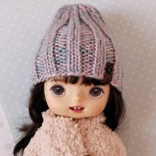 Шапка бини для кукол Монст Xiaomi Monst doll, Holala, одежда для кукол Шапка бини для кукол Монст Xiaomi Monst doll, Holala, одежда для кукол