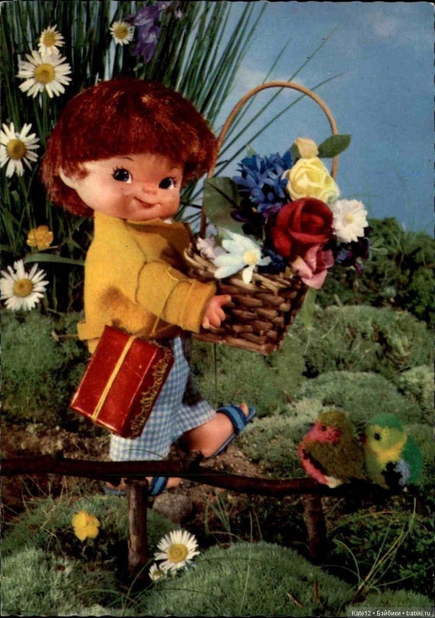 Goebel MJ Hummel и Eva Harta 4303 куклы на открытках (фото 8)