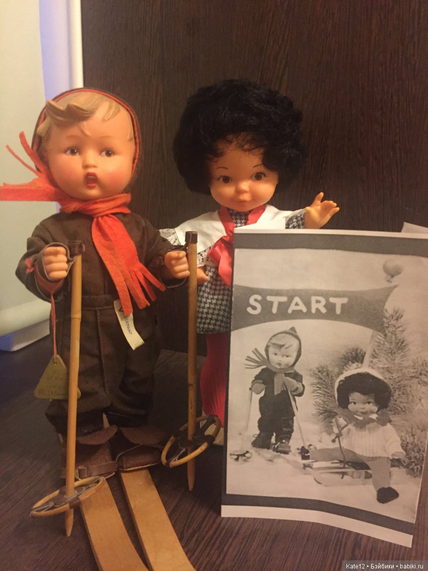 Goebel MJ Hummel и Eva Harta 4303 куклы на открытках (фото 4)