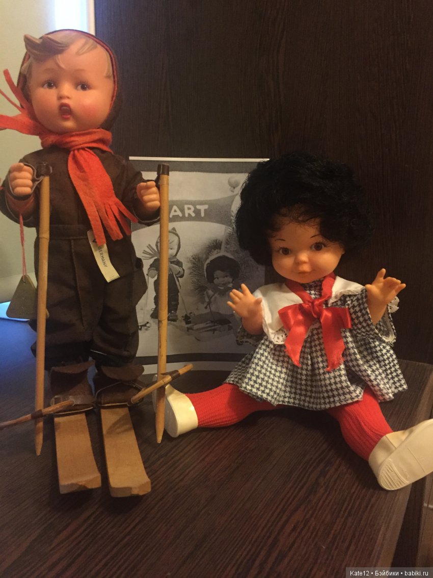 Goebel MJ Hummel и Eva Harta 4303 куклы на открытках (фото 3)