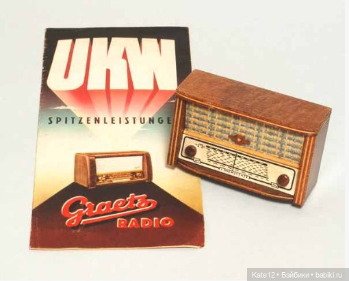 Кукольные домики 1950-60-х годов. Телевизоры и радиоприемники