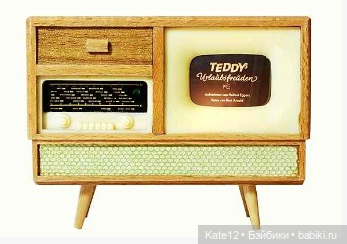 Кукольные домики 1950-60-х годов. Телевизоры и радиоприемники (фото 4)