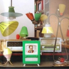 Кукольные домики 1950-60-х годов. Магазин. Лампы