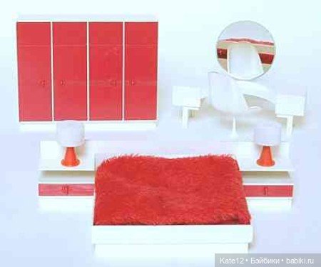 Кукольные домики 1950-60-х годов. Спальня