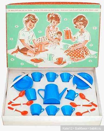 Кукольные домики 1950-60-х годов - Пластиковая посуда (фото 10)