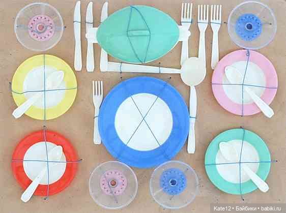 Кукольные домики 1950-60-х годов - Пластиковая посуда (фото 6)