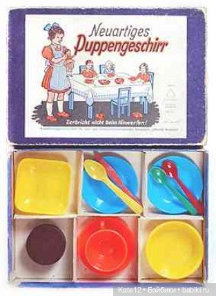 Кукольные домики 1950-60-х годов - Пластиковая посуда (фото 2)