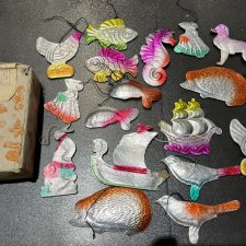 Елочные игрушки лот 17 шт коробка Елочные игрушки лот 17 шт коробка