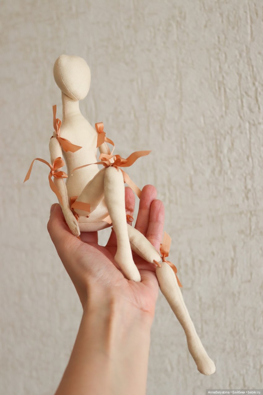 Модель Джейн, заготовка интерьерной куклы из текстиля, рост 33 см